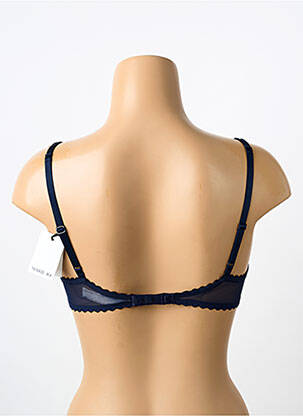Soutien-gorge effet matière satinée haut soutien-gorge balconnet bleu MARIE JO femme
