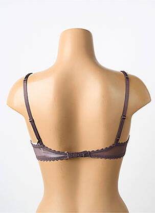 Soutien-gorge effet matière satinée haut soutien-gorge balconnet gris MARIE JO femme