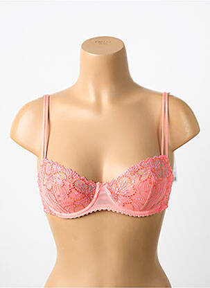 Soutien-gorge effet matière satinée haut soutien-gorge balconnet rose MARIE JO femme