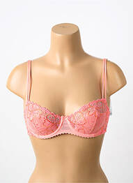 Soutien-gorge effet matière satinée haut soutien-gorge balconnet rose MARIE JO femme