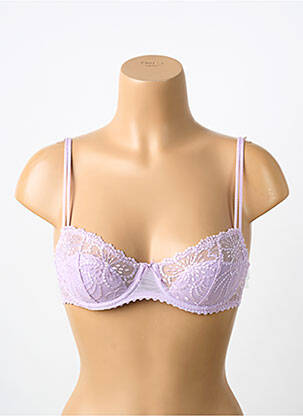 Soutien-gorge effet matière satinée haut soutien-gorge balconnet violet MARIE JO femme