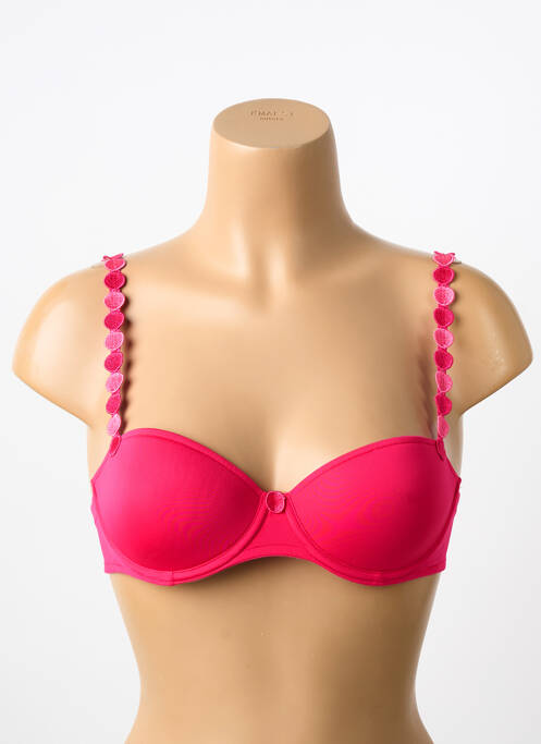 Soutien-gorge effet matière satinée haut soutien-gorge moulé rose MARIE JO femme