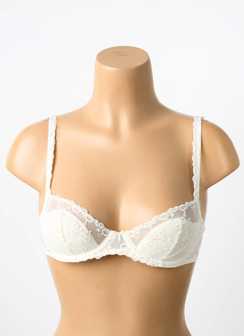 Soutien-gorge effet matière satinée haut soutien-gorge balconnet beige MARIE JO femme