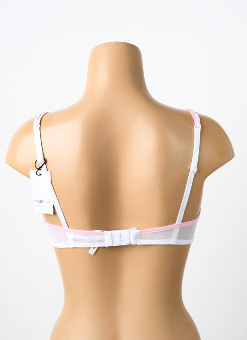Soutien-gorge effet matière satinée haut soutien-gorge emboitant blanc MARIE JO femme
