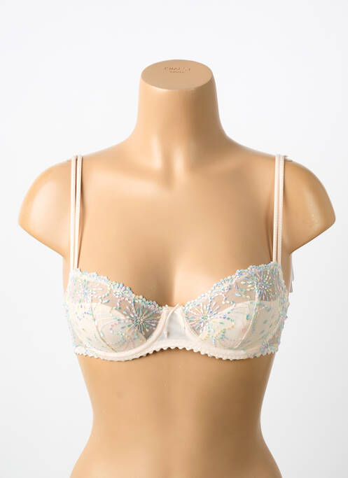 Soutien-gorge effet matière satinée haut soutien-gorge emboitant beige MARIE JO femme