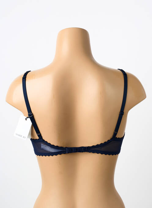 Soutien-gorge effet matière satinée haut soutien-gorge balconnet bleu MARIE JO femme
