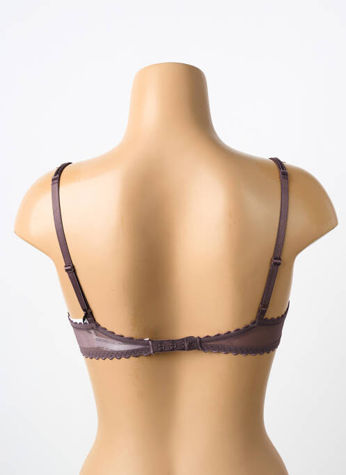 Soutien-gorge effet matière satinée haut soutien-gorge balconnet gris MARIE JO femme