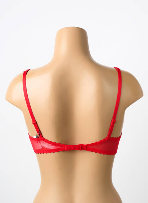 Soutien-gorge effet matière satinée haut soutien-gorge balconnet rouge MARIE JO femme