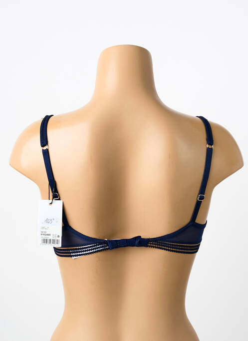 Soutien-gorge effet matière satinée haut soutien-gorge balconnet bleu MARIE JO femme