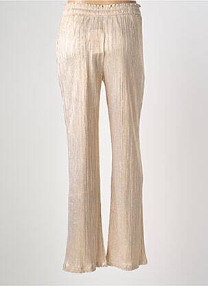 Pantalon droit taille élastique taille normale or LES TROPEZIENNES PAR M.BELARBI femme