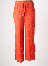 Pantalon droit tissage crêpe taille normale rouge LES TROPEZIENNES PAR M.BELARBI femme