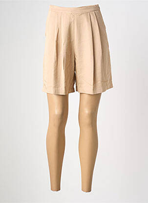 Bermuda tissage popeline beige NUMPH femme