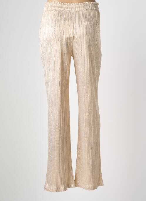 Pantalon droit taille élastique taille normale or LES TROPEZIENNES PAR M.BELARBI femme