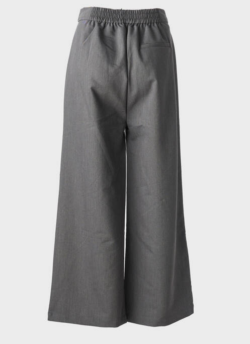 Pantalon large fermeture zippée sous rabat boutonné taille normale gris LOSAN femme