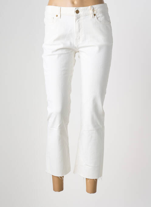 Pantacourt stretch taille normale blanc RED LEGEND femme