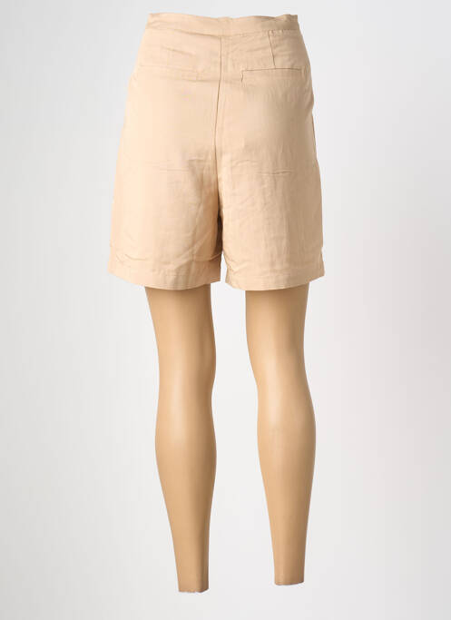 Bermuda tissage popeline beige NUMPH femme