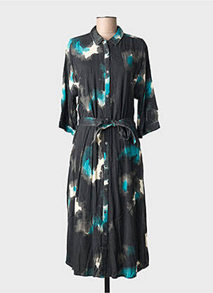 Robe longue manches longues manches longues noir RAGWEAR femme
