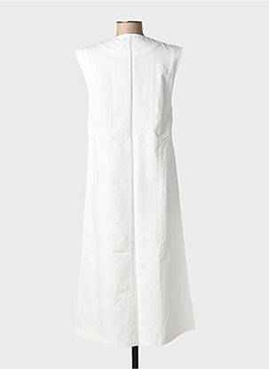 Robe longue coupe évasée sans manche blanc ADORE femme