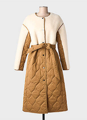 Parka manches longues sans capuche marron DERHY femme