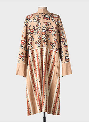Gilet manches longues manches longues beige MEISÏE femme
