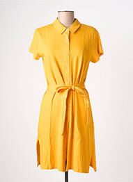 Robe courte manches courtes manches courtes jaune LES TROPEZIENNES PAR M.BELARBI femme