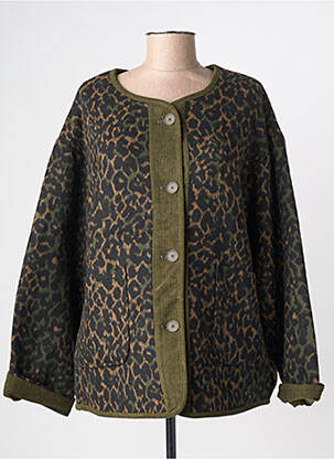 Veste casual col rond vert IT HIPPIE femme