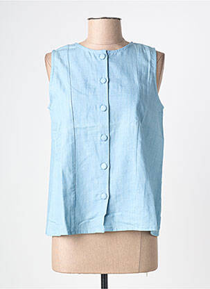 Top sans manche sans manche bleu COMPAÑIA FANTASTICA femme
