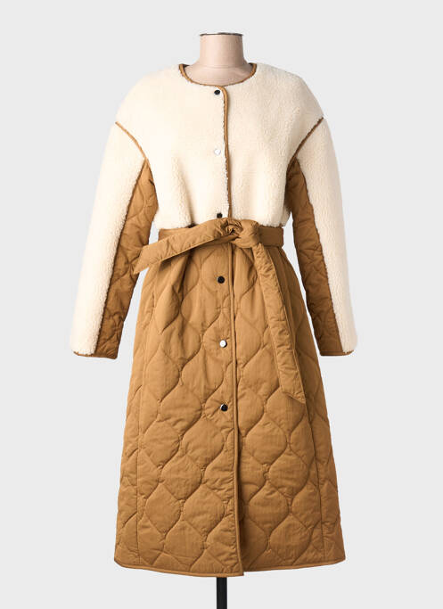 Parka manches longues sans capuche marron DERHY femme