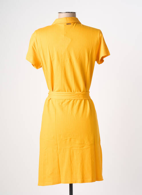 Robe courte manches courtes manches courtes jaune LES TROPEZIENNES PAR M.BELARBI femme