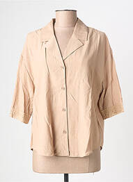 Chemisier manches courtes manches courtes beige NUMPH femme