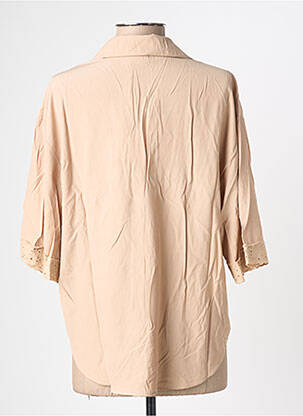 Chemisier manches courtes manches courtes beige NUMPH femme
