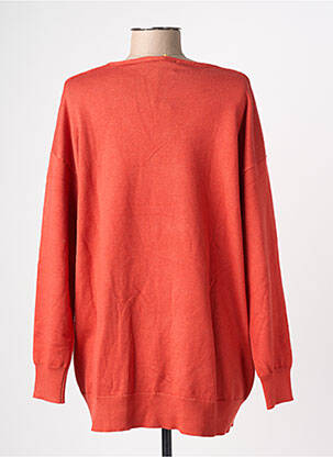 Pull col v manches longues orange COMPAÑIA FANTASTICA femme