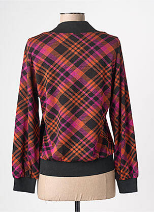 Pull col v manches longues orange MADEMOISELLE YEYE femme