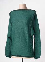 Pull col bateau manches longues vert KING LOUIE femme