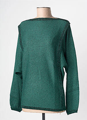 Pull col bateau manches longues vert KING LOUIE femme