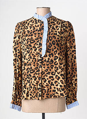 Chemisier imprimé fantaisie manches longues beige IT HIPPIE femme