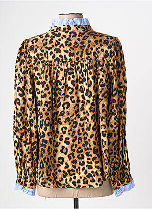 Chemisier col mao manches longues beige IT HIPPIE femme