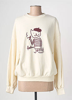 Sweat-shirt beige MADEMOISELLE YEYE femme