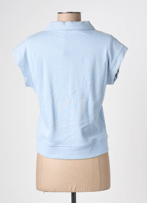 Polo coupe cintrée manches courtes bleu MADEMOISELLE YEYE femme