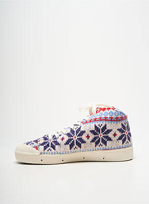 Baskets bout rond talon plat jusqu'à 3cm violet SPRING COURT femme