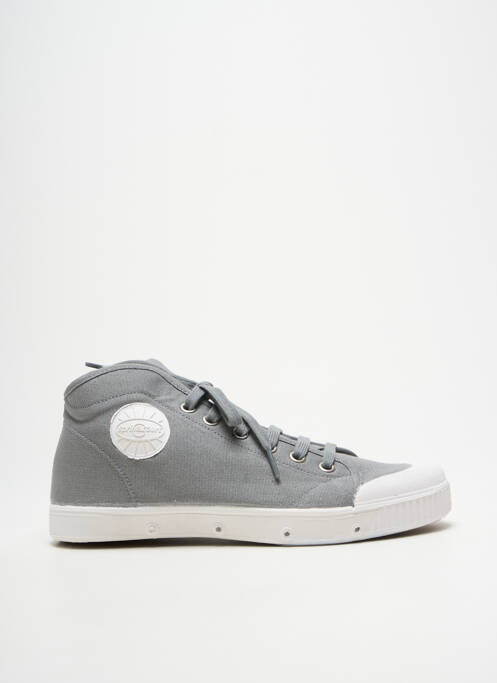 Baskets bout rond bout rond gris SPRING COURT homme