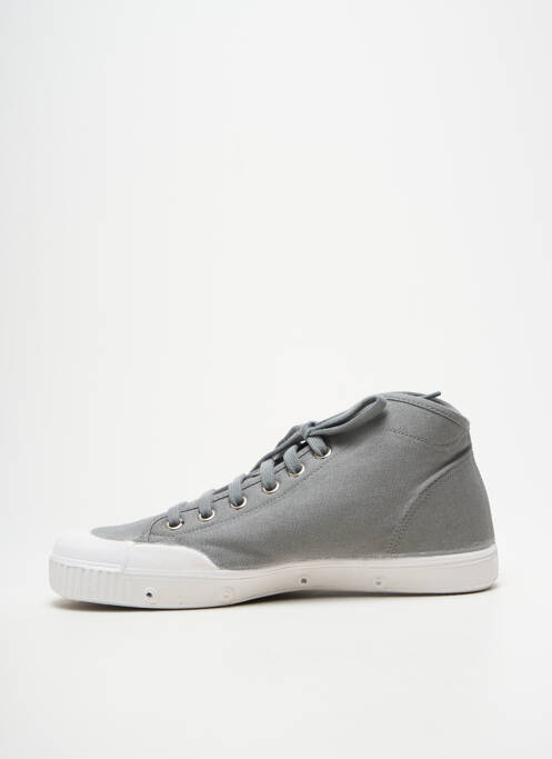 Baskets bout rond bout rond gris SPRING COURT homme