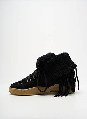 Bottines/boots fourrée talon plat jusqu'à 3cm noir SERAFINI femme