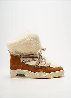 Bottines/boots nubuck talon de 4 à 6cm marron SERAFINI femme