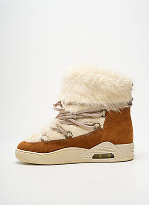 Bottines/boots nubuck talon de 4 à 6cm marron SERAFINI femme