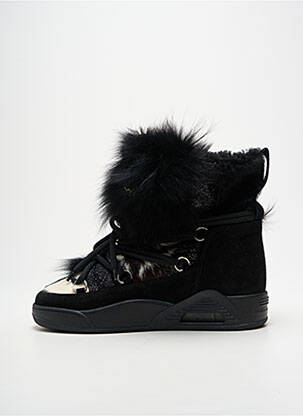 Bottines/boots fourrée talon plat jusqu'à 3cm noir SERAFINI femme