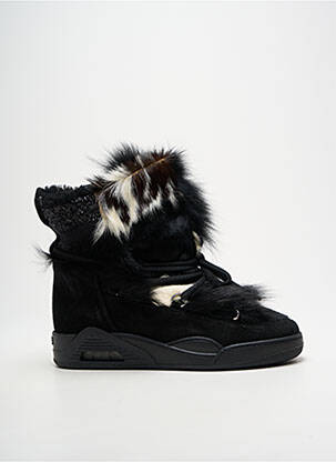 Bottines/boots fourrée talon plat jusqu'à 3cm noir SERAFINI femme