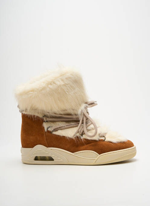 Bottines/boots nubuck talon de 4 à 6cm marron SERAFINI femme