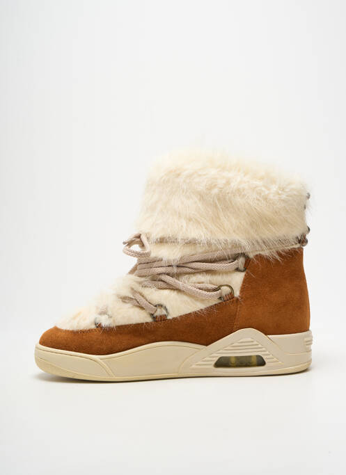 Bottines/boots nubuck talon de 4 à 6cm marron SERAFINI femme