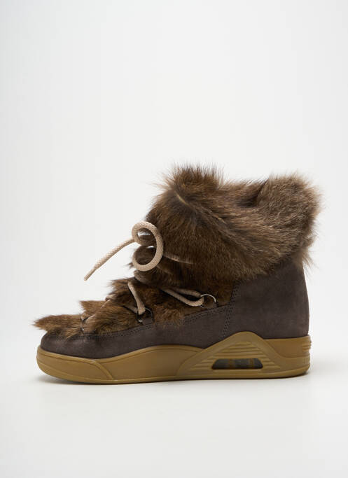 Bottines/boots nubuck talon de 4 à 6cm gris SERAFINI femme